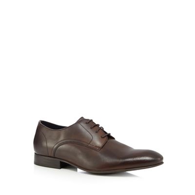 Jeff Banks Dark brown leather Oxford shoes